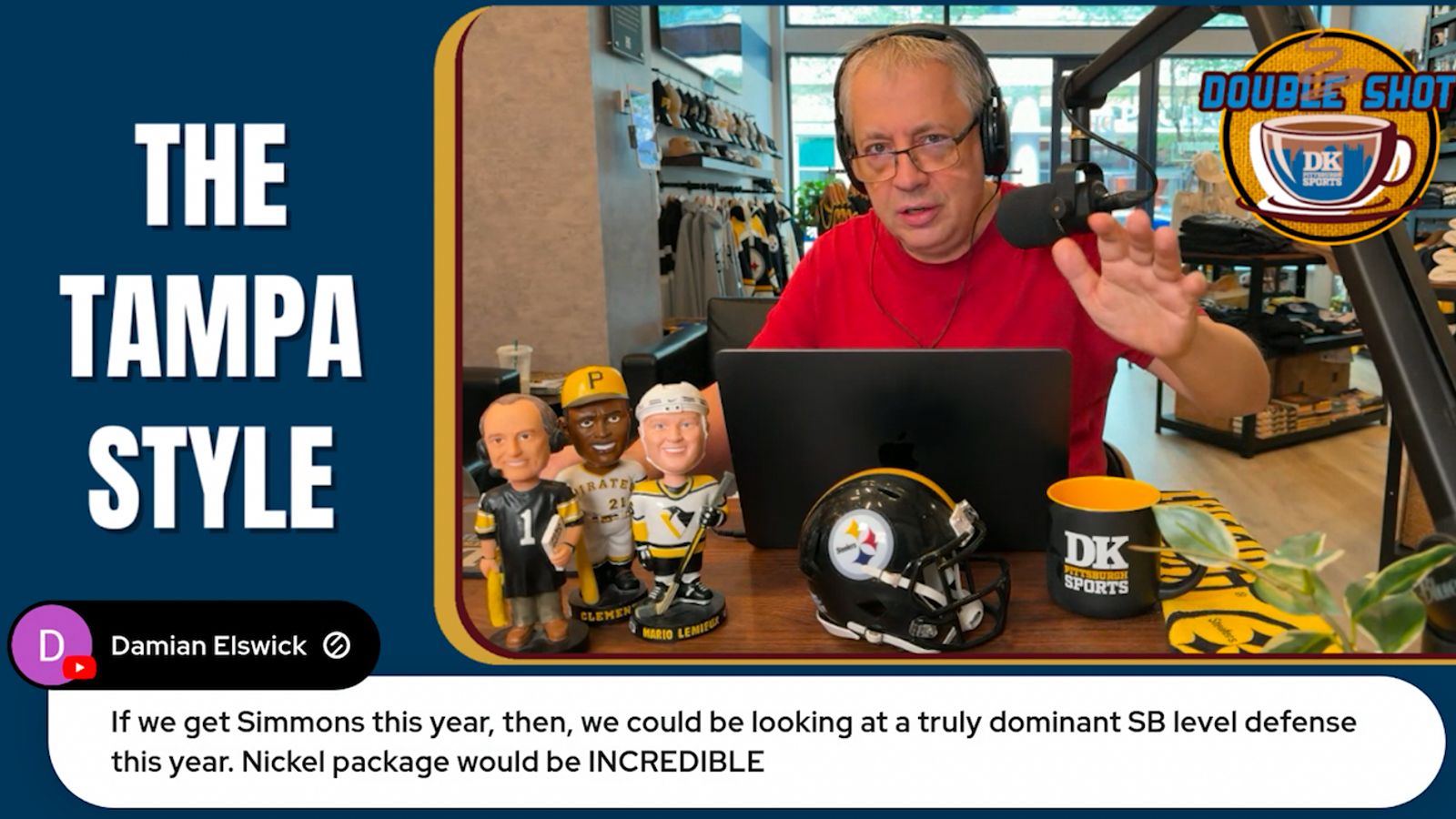 DK’s Double Shot of Steelers: The Tampa style taken in Downtown (Videos)